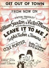Item #031663 Sheet music (2) from this Broadway show. Songs: From Now On; Get Out Of Town.;...