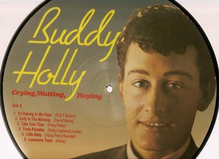 Item #032169 Pictorial long-playing record: BUDDY HOLLY--CRYING, WAITING, HOPING. Buddy Holly