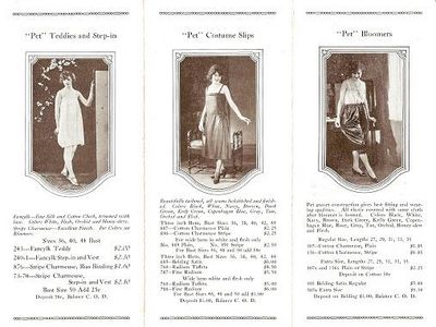 Item #032773 "PET" TAILORED UNDERGARMENTS: Price List, Fall 1924. Pet Garment Co.
