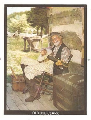 Item #034392 PROFESSIONAL, FULL-COLOR PHOTOGRAPH OF "OLD JOE CLARK":; American country banjo...
