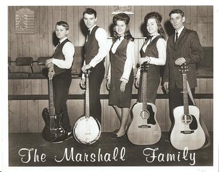 Item #034618 PROFESSIONAL PHOTOGRAPH OF THE MARSHALL FAMILY:; American country-music group from...