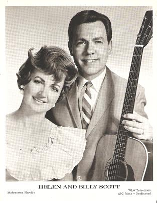 Item #034620 PROFESSIONAL PHOTOGRAPH OF HELEN AND BILLY SCOTT:; American country performers on Midwestern Hayride. Helen and Billy Scott.
