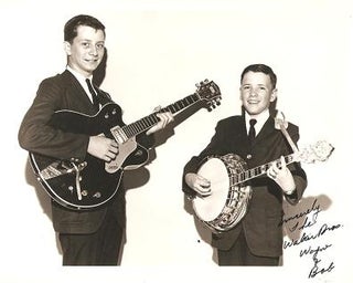 Item #034627 SIGNED, PROFESSIONAL PHOTOGRAPH OF THE WALKER BROTHERS, WAYNE & BOB:; American...