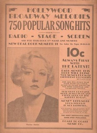 Item #035416 HOLLYWOOD-BROADWAY MELODIES: 750 Popular Song Hits from Radio-Stage-Screen:; New...