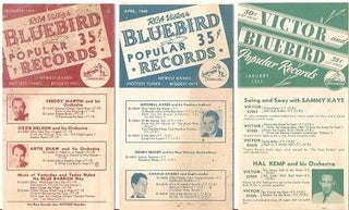 Item #035950 THREE (3) LEAFLETS FOR RCA VICTOR'S BLUEBIRD POPULAR RECORDS:; Newest Bands -...