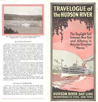Item #035971 TRAVELOGUE OF THE HUDSON RIVER; By Wendell P. Colton. New York.