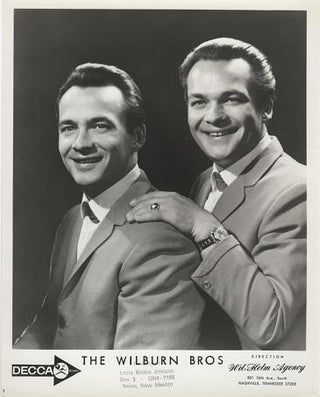 Item #036013 PROFESSIONAL PHOTOGRAPH OF THE WILBURN BROTHERS:; Country & Western Performers....