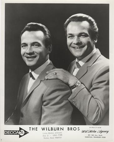 Item #036013 PROFESSIONAL PHOTOGRAPH OF THE WILBURN BROTHERS:; Country & Western Performers. Teddy and Doyle Wilburn.