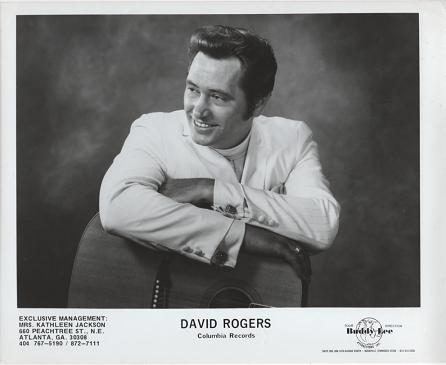 Item #036017 PROFESSIONAL PHOTOGRAPH OF DAVID ROGERS:; Country & Western performer. David Rogers.