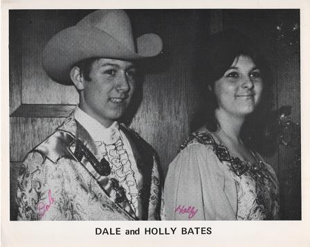 Item #036019 SIGNED, PROFESSIONAL PHOTOGRAPH OF DALE AND HOLLY BATES:; Country & Western performers. Dale and Holly Bates.