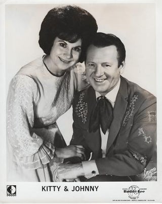 Item #036040 PROFESSIONAL PHOTOGRAPH OF KITTY & JOHNNY:; Country & Western performers. Kitty...
