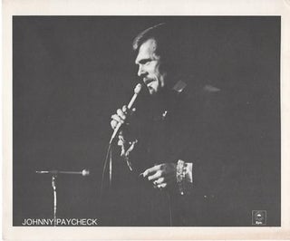 Item #036066 PROFESSIONAL PHOTOGRAPH OF JOHNNY PAYCHECK:; Country & Western Performer. Johnny...