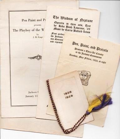 Item #036931 LOT OF FIVE (6) EPHEMERAL ITEMS, 1923-1927. Jackson College for Women Tufts College.