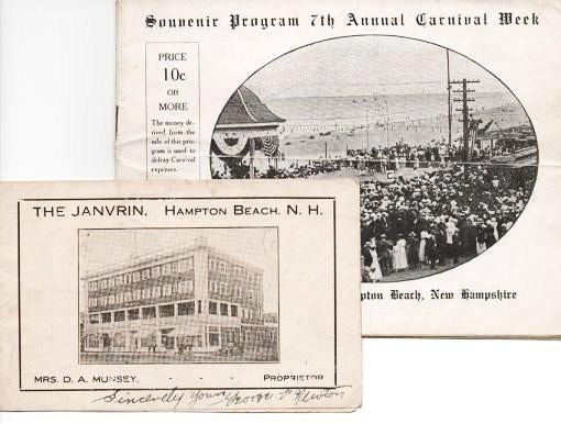 Item #036937 SOUVENIR PROGRAM 7th ANNUAL CARNIVAL WEEK - HAMPTON BEACH, NEW HAMPSHIRE - SEASON OF 1921. Hampton Beach New Hampshire.