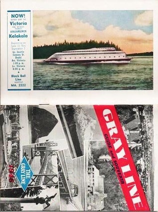 Item #036996 GRAY LINE GUIDE AND SOUVENIR, 1946. Portland Oregon, Washington Seattle