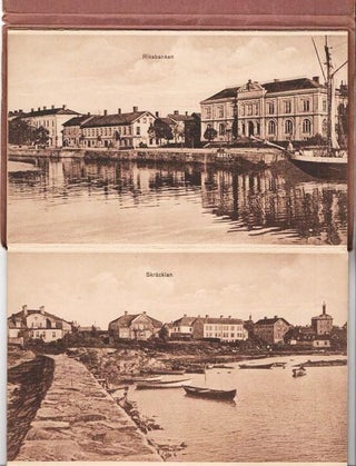 Item #037066 VIEWBOOK OF SCENES IN AND AROUND VANERSBORG, SWEDEN:; Photographs printed in...