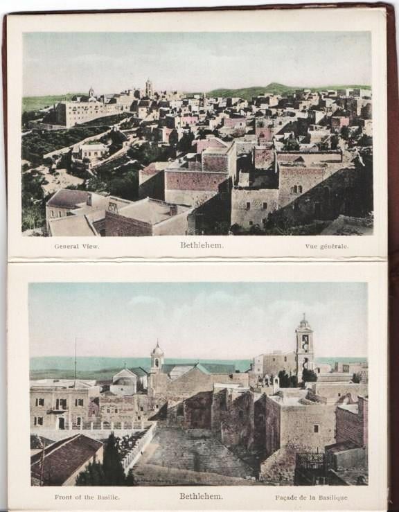 Item #037069 SOUVENIR OF BETHLEHEM (PALESTINE): 12 Illustrated Post-cards. Bethlehem Palestine.