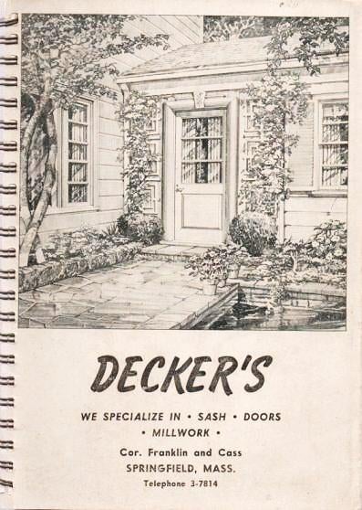 Item #037388 DECKER'S: WE SPECIALIZE IN SASH, DOORS, MILLWORK. Decker.