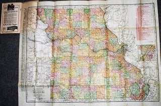 Item #037574 INDEXED POCKET MAP AND SHIPPERS' GUIDE OF MISSOURI:; Railroads and Electric Lines,...