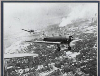 Item #037625 [photograph] TRIBUTE TO THE WRIGHT BROTHERS OVER BOSTON, 1937:; "This photograph...
