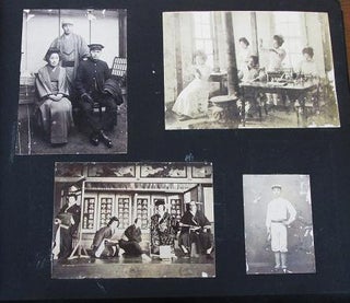 Item #037990 PHOTOGRAPH ALBUM OF 116 PROFESSIONAL IMAGES, MOSTLY FROM MIE-KEN, CIRCA 1895-1925,...