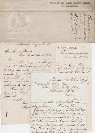 Item #038059 1861-1862 GROUP OF HANDWRITTEN LETTERS (ALsS) TO AND FROM GENERAL LEWIS PERRINE,...