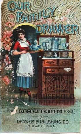Item #038165 OUR FAMILY DRAWER: Devoted to the Interests of the Household [prospectus]. Drawer Publishing Co.