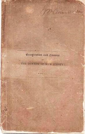 Item #038190 CONSTITUTION AND CANONS OF THE PROTESTANT EPISCOPAL CHURCH IN THE STATE OF NEW...
