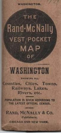 Item #038283 THE RAND-McNALLY VEST POCKET MAP OF WASHINGTON: Showing all Counties, Cities,...