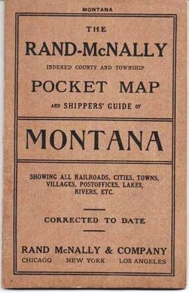 Item #038290 THE RAND McNALLY INDEXED COUNTY AND TOWNSHIP POCKET MAP AND SHIPPERS' GUIDE OF...