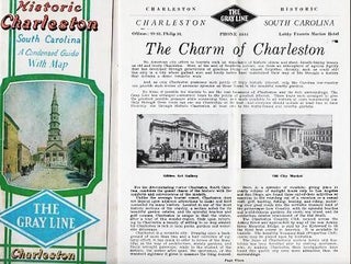 Item #038371 HISTORIC CHARLESTON, SOUTH CAROLINA: A Condensed Guide with Map [cover title]....