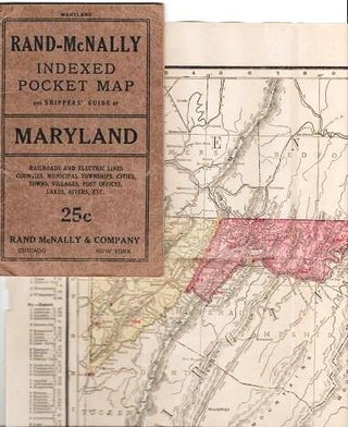 Item #038375 RAND-McNALLY INDEXED POCKET MAP AND SHIPPERS' GUIDE OF MARYLAND AND DISTRICT OF...