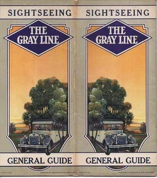 Item #038594 SIGHTSEEING GENERAL GUIDE, THE GRAY LINE: Sightseeing Motor Tours All over the Map....