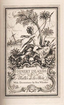 Item #038766 DESERT ISLANDS AND ROBINSON CRUSOE. With Decorations by Rex Whistler. Walter De La...