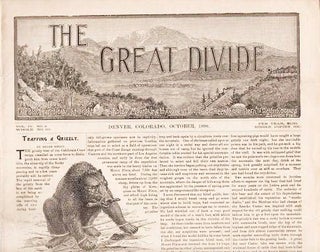 "THE GREAT DIVIDE," Vol. IV, No. 2, October, 1890. Colorado.