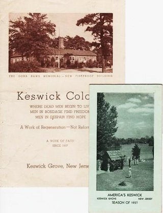 Item #039619 Two printed brochures: SUMMER VICTORIOUS LIFE CONFERENCES, 1937 [with] KESWICK...