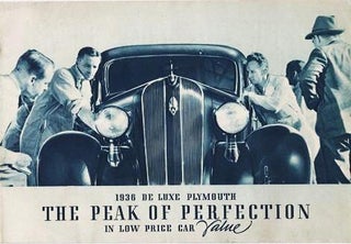 Item #039749 1936 DE LUXE PLYMOUTH: The Peak of Perfection in Low Price Car Value. Plymouth...