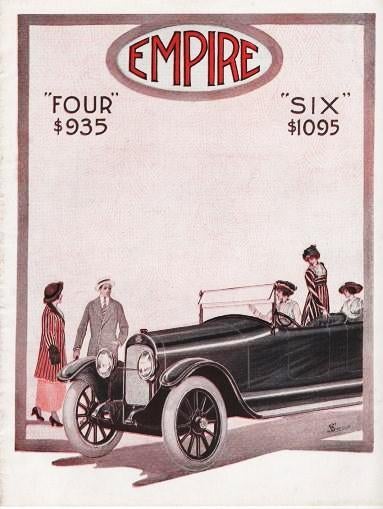 Item #039829 THE 1916 EMPIRE: "FOUR" $935, "SIX" $1095. Empire Automobile Company.