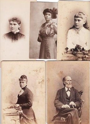 Item #039868 CABINET CARD PHOTOGRAPHS (5) OF THREE MEMBERS OF THE McGUIRE FAMILY OF PHILADELPHIA....
