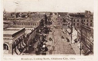 BROADWAY, LOOKING NORTH, OKLAHOMA CITY, OKLA. Oklahoma Territory.
