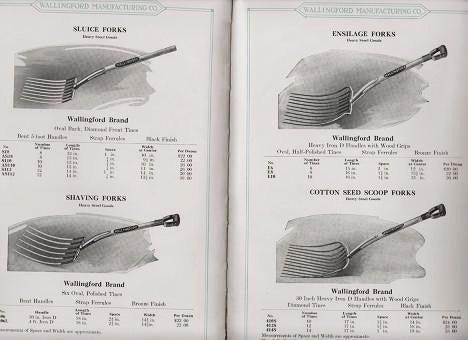 Item #039969 HAND TOOLS FOR FARM AND GARDEN: Steel Goods, Sidewalk Cleaners, Grass Hooks, Corn Hooks and Knives, Hay Knives. Catalog H. Wallingford Mfg. Co.