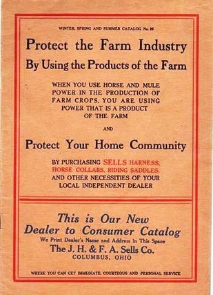 Item #039984 PROTECT THE FARM INDUSTRY BY USING THE PRODUCTS OF THE FARM ... Winter, Spring and...