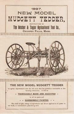 Item #040050 1897 NEW MODEL MUDGETT TEDDER. Belcher, Taylor
