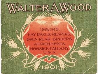 Item #040065 MOWERS, HAY RAKES, TEDDERS, OPEN REAR BINDERS, REAPERS, ATTACHMENTS. Walter A. Wood.