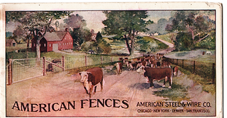 AMERICAN FENCES [cover title]. CATALOGUE NO. 12, THE AMERICAN FENCE. Adapted to and covering every possible requirement of Farm, Ranch, Railroad, Orchard and Garden.