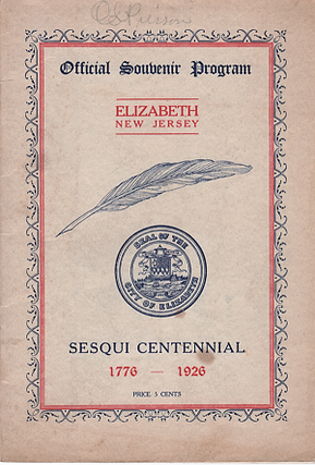 SESQUI-CENTENNIAL, 1776-1926: OFFICIAL SOUVENIR PROGRAM