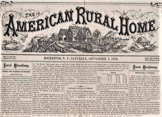 THE AMERICAN RURAL HOME. Vol. VI, No. 36, September 2, 1876.