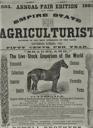 THE EMPIRE STATE AGRICULTURIST: Devoted to the Best Interests of the Farm. 1883 ANNUAL FAIR EDITION. Vol. 4, No. 9, September 1883.