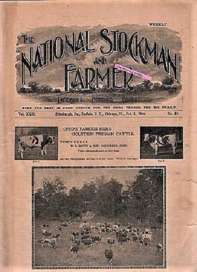 Item #040243 THE NATIONAL STOCKMAN AND FARMER: Group of 18 issues as listed below. Bush Axtell, publishers Co.