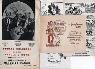 Item #040281 GROUP OF FIVE (5) EPHEMERA FROM THIS HOME OF WESTERN ENTERTAINMENT AT 5 NORTH CLARK...